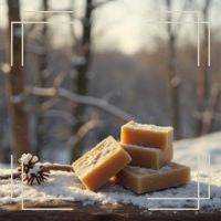 Handcrafted herbal soap bars with six natural moisturizing oils for winter skin care
