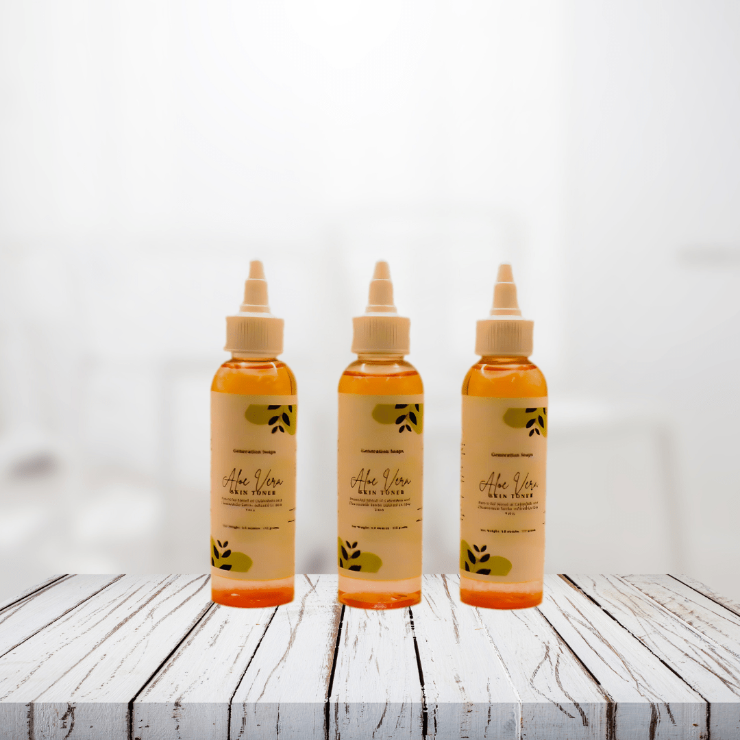 Aloe Vera Facial Toner - Calming and hydrating toner for sensitive skin with calendula, chamomile, and witch hazel.