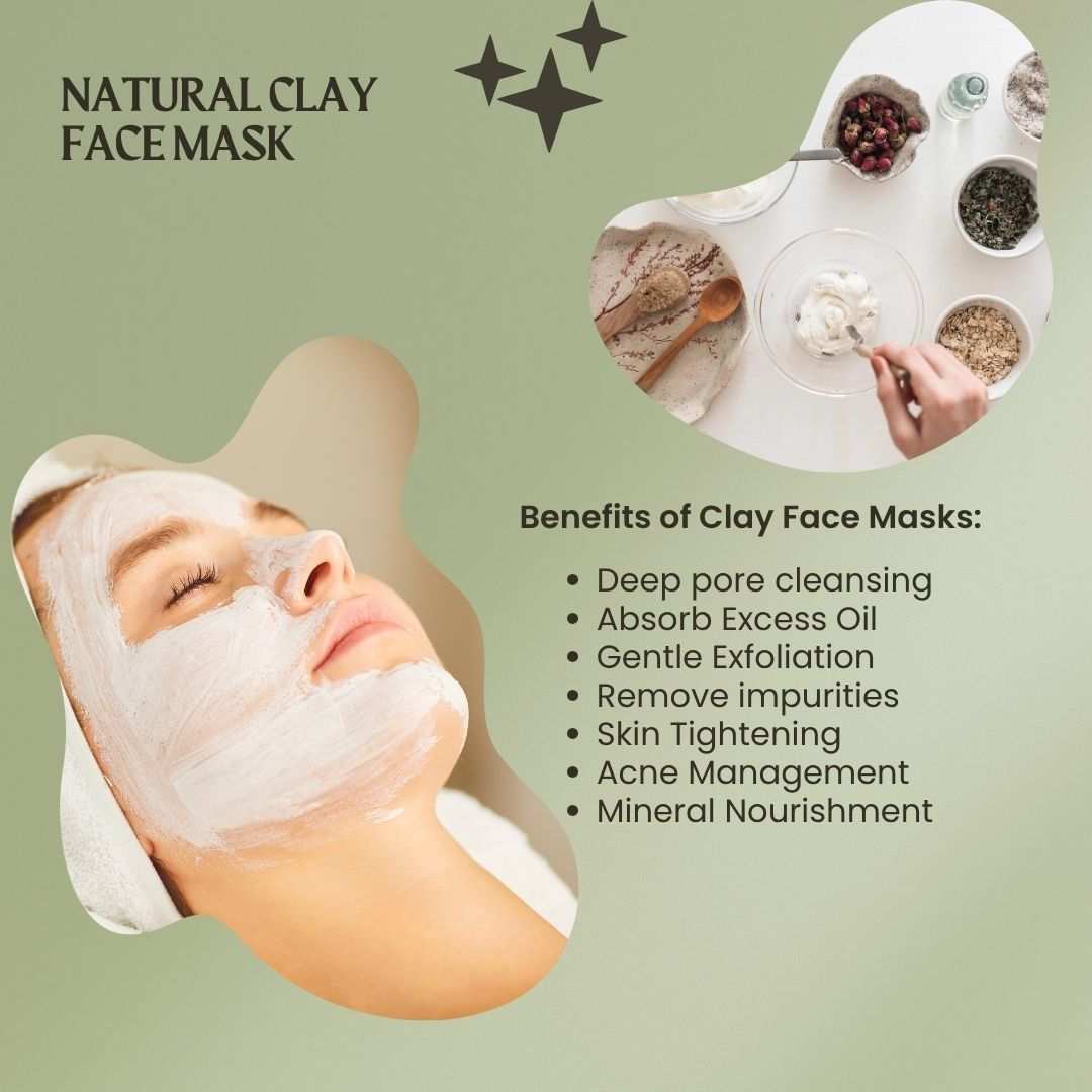 Nourishing Rhassoul Face Mask jar with natural clay and botanical ingredients for hydrating and restoring skin