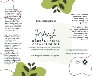 refresh herbal facial cleansing oil herbal skincare generation soaps