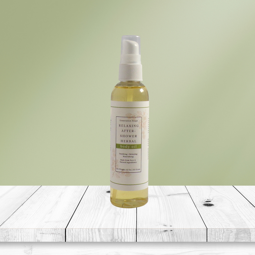 Relaxing After-Shower Herbal Body Oil