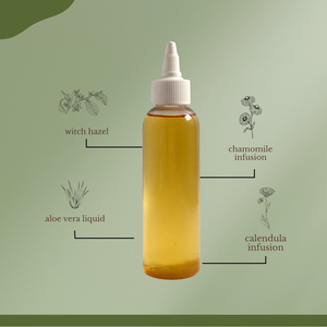 Aloe Vera Facial Toner bottle with natural herbal ingredients for soothing and refreshing skin care
