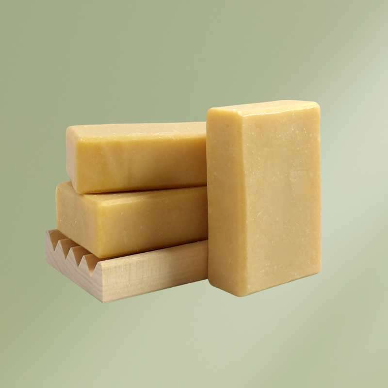 Natural soap bar with blood orange and hops for hydrating, exfoliating, and energizing skin