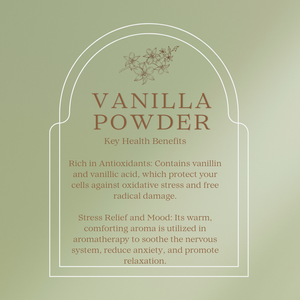 Natural lavender vanilla body powder in shaker bottle with soft purple and cream packaging