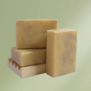Lavender lemon natural soap bar with calming and brightening properties